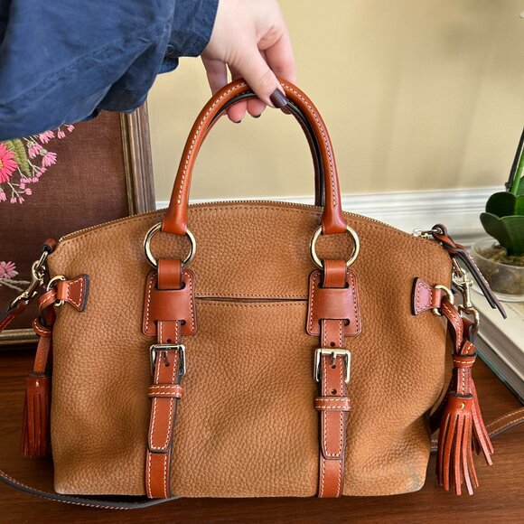 Dooney and Bourke Bristol Satchel in Pebble Grain Leather - Picture 7 of 9